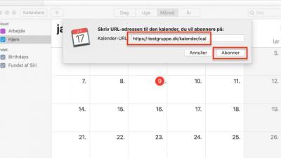 Kalender og URL 